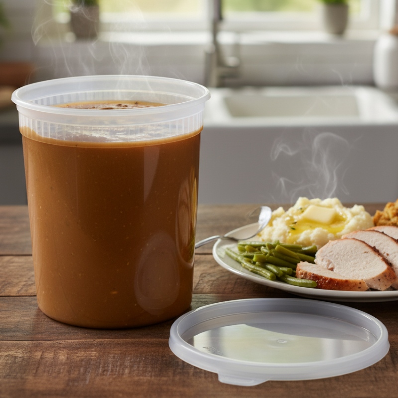 Plastic 32oz Deli Container COMBO With Lid – 240/Cs