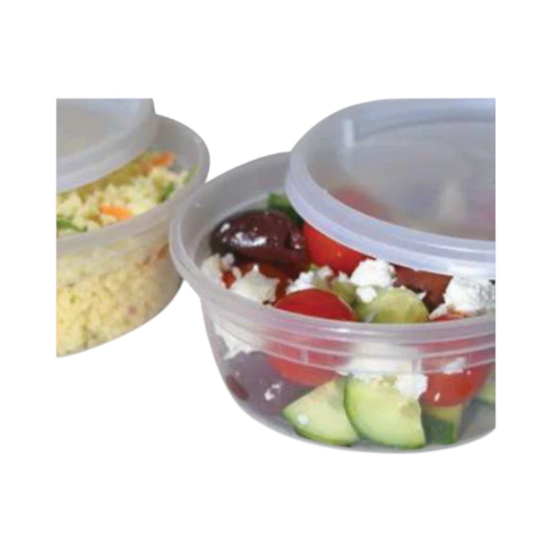 EMPRESS Heavy Duty Deli Containers 8oz Clear Combo Pack – 240/Cs