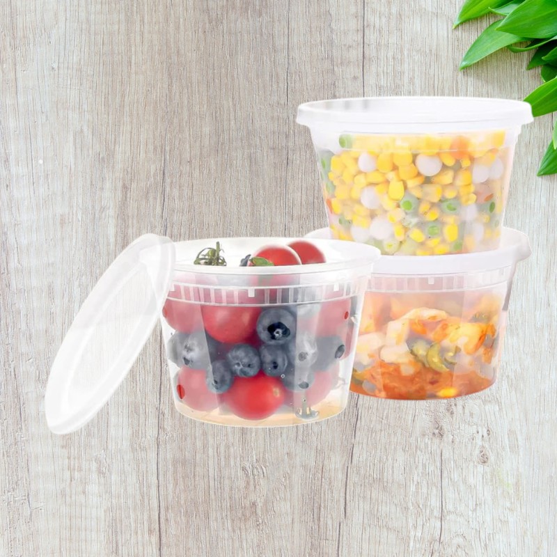 EMPRESS Heavy Duty Deli Containers 12oz Clear Combo Pack – 240/Cs