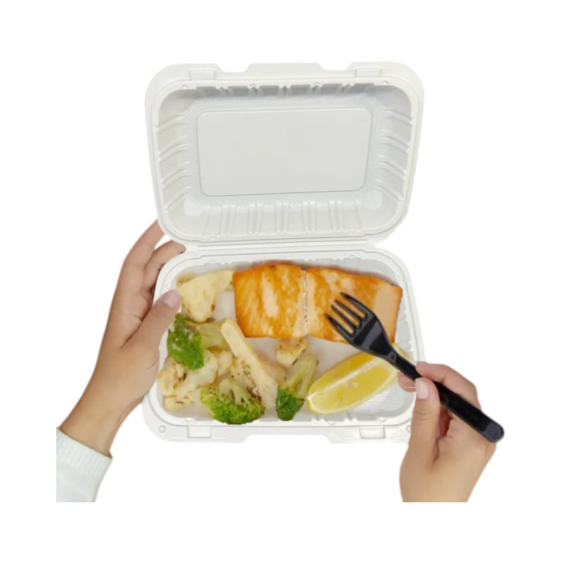 MFPP WHITE CLAMSHELL TO-GO BOX 9X6 (150/CS)