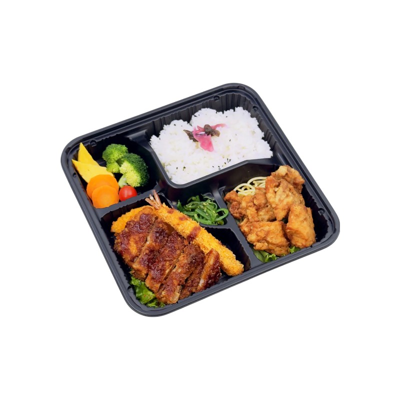 TZ-307 Bento Box / Lunch Containers 5 Comp CP COMBO – 100/Cs