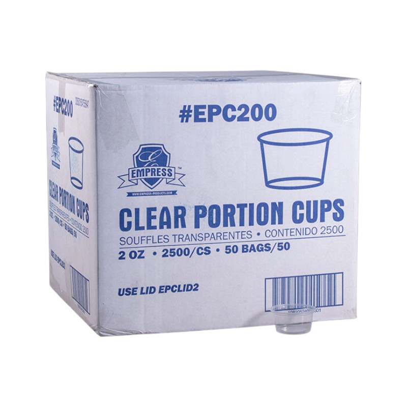 EPC200 Empress 2oz Plastic Clear Portion Cup 2500/Cs