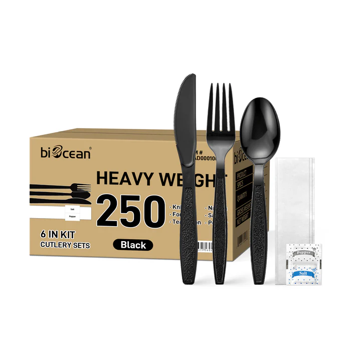 BIOCEAN PS 6 IN 1 BLACK HEAVY WRAPPED KITS – 250/CS
