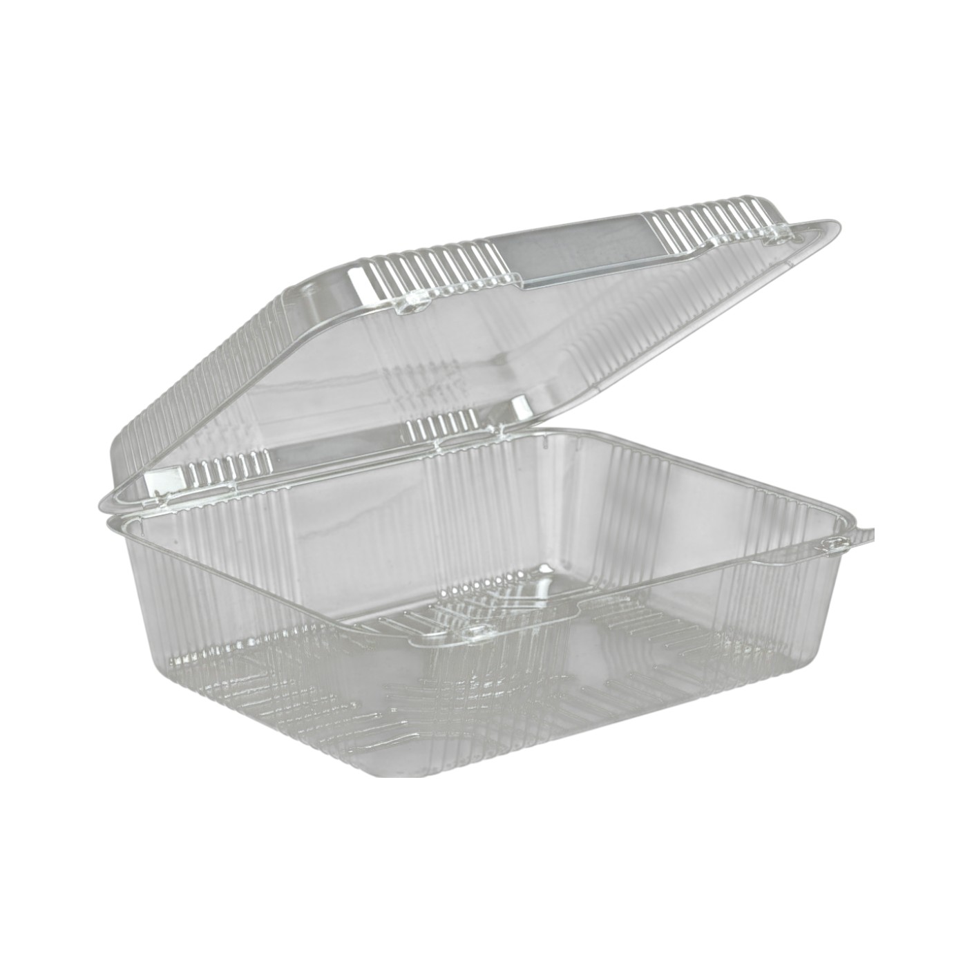 Dart C80UT1 10.5″ StayLock Clear OPS Oblong Container with Hinged Lid 200/CS