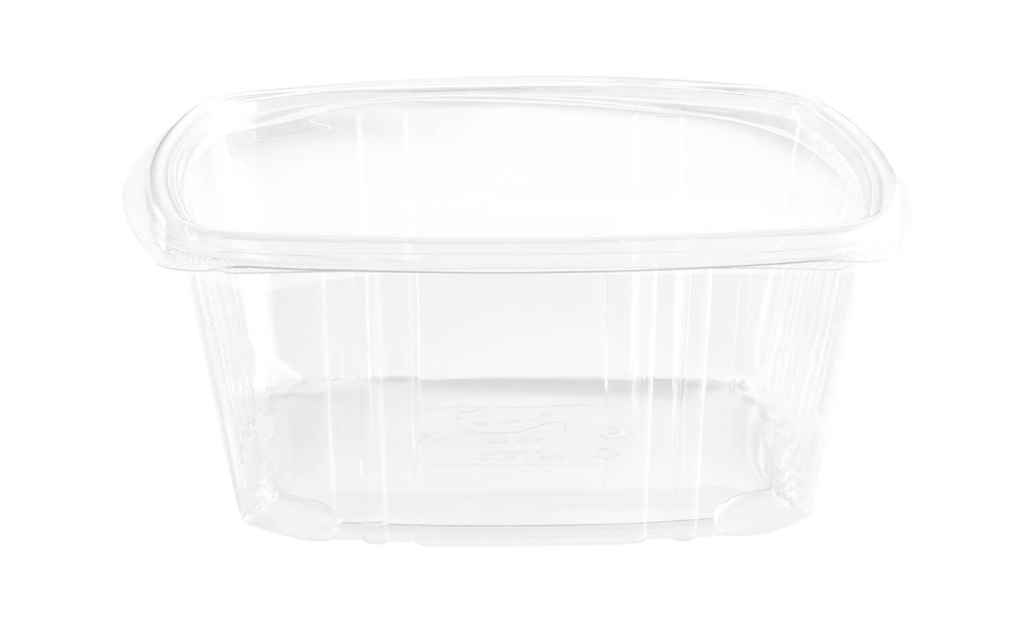 PET 64OZ CLEAR HINGED CONTAINER 200/CS