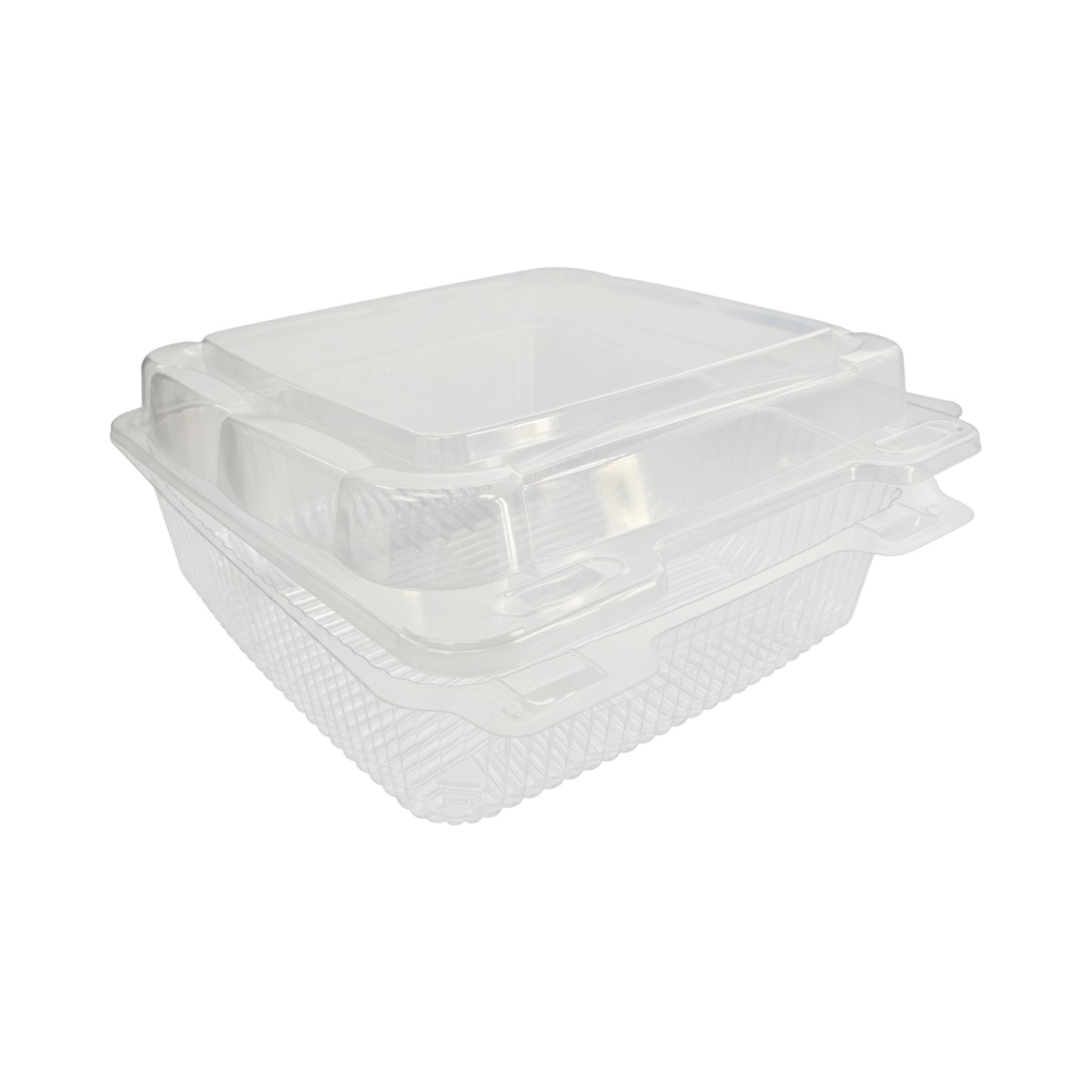 DFI LBN-8559 Salad Take-Out Container Hinged With Dome Lid Clear Rectangle 250/Case