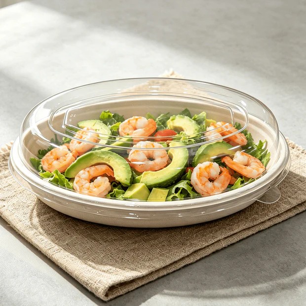 Biocean LID for 26oz Bagasse Oval Bowl – 300/Cs