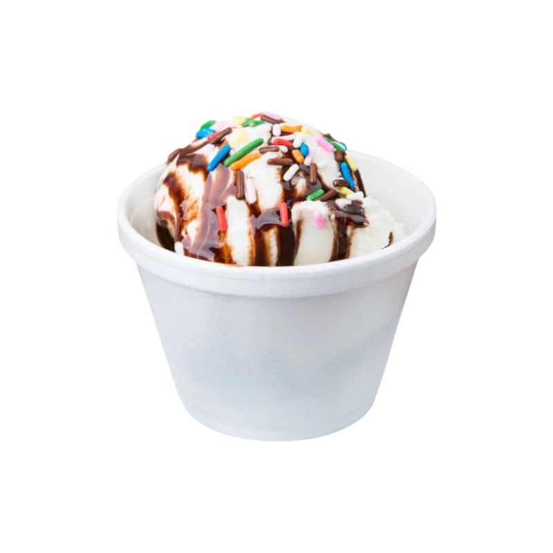 DART J-Cup 6SJ12 6oz Foam Sqaut Food Container 1000/Case