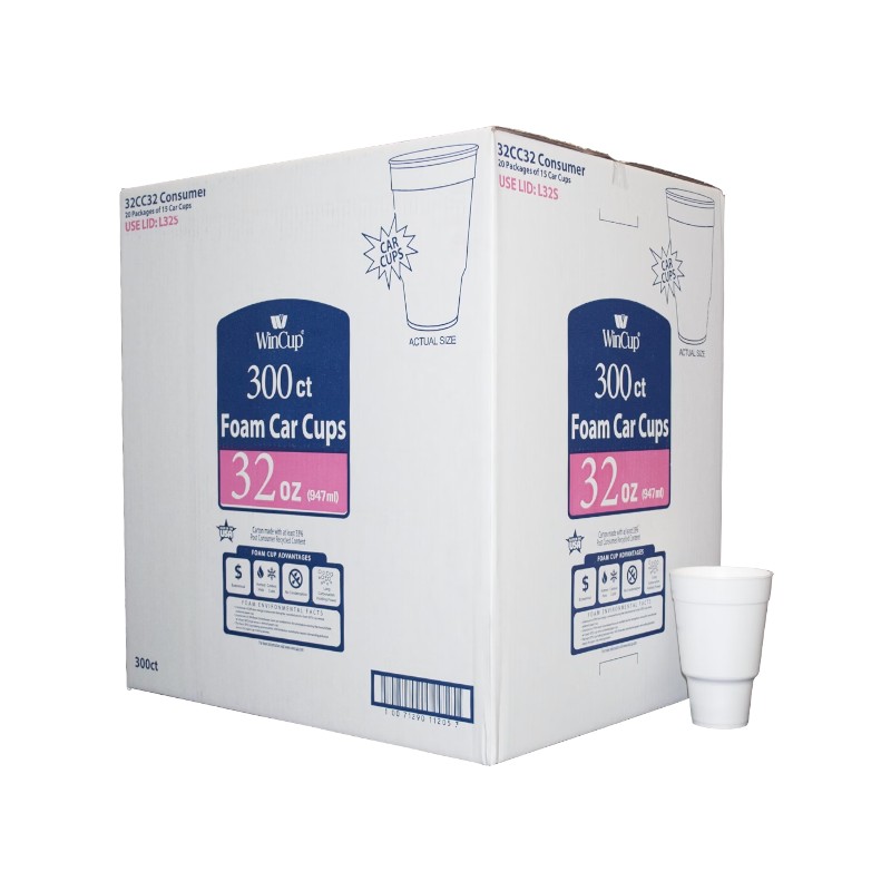 WIN CUP 32OZ FOAM CUP  300/Cs