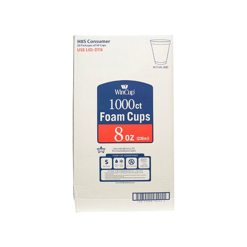 WIN CUP 8OZ FOAM CUP 1000/CS