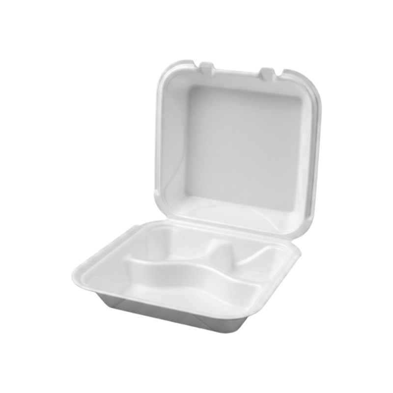 DARNEL S3 3CP FOAM HINGED LID CONTAINER 9X9X3 200/CS