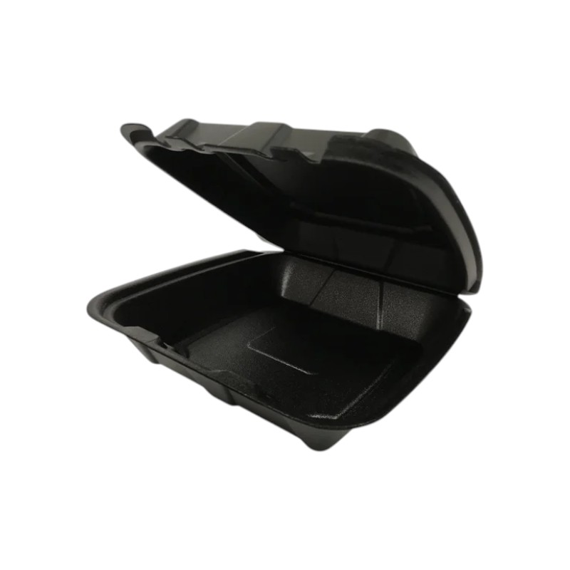 ECOPAX – 9 X 9 X 3 FOAM CONTAINER BLACK 200/CS