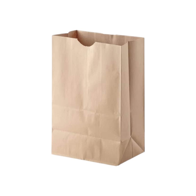 Kraft Bag NO HANDLE 12X7X17 57# 1/6 BBL – 500 / Case