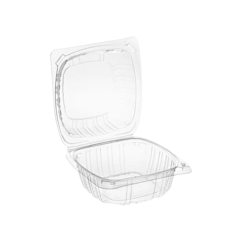 PSC-C57 OPS HINGED LID CONTAINERS 6″X 5 3/4″ X 3″ CLEAR – 500/Case