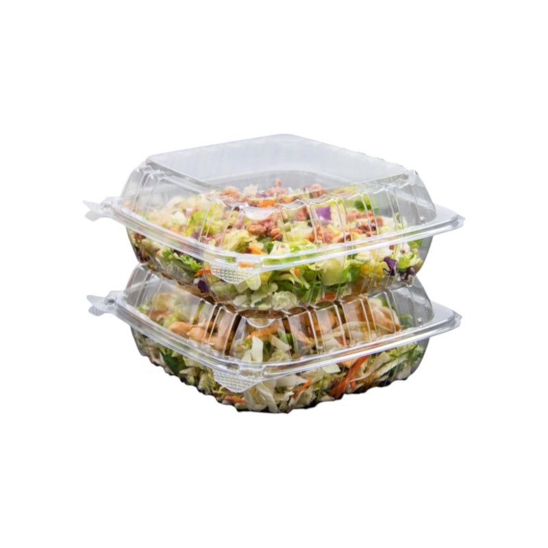 PSC-C90 OPS Hinged Container 8.25″X8.25″X3″  – 250/CASE