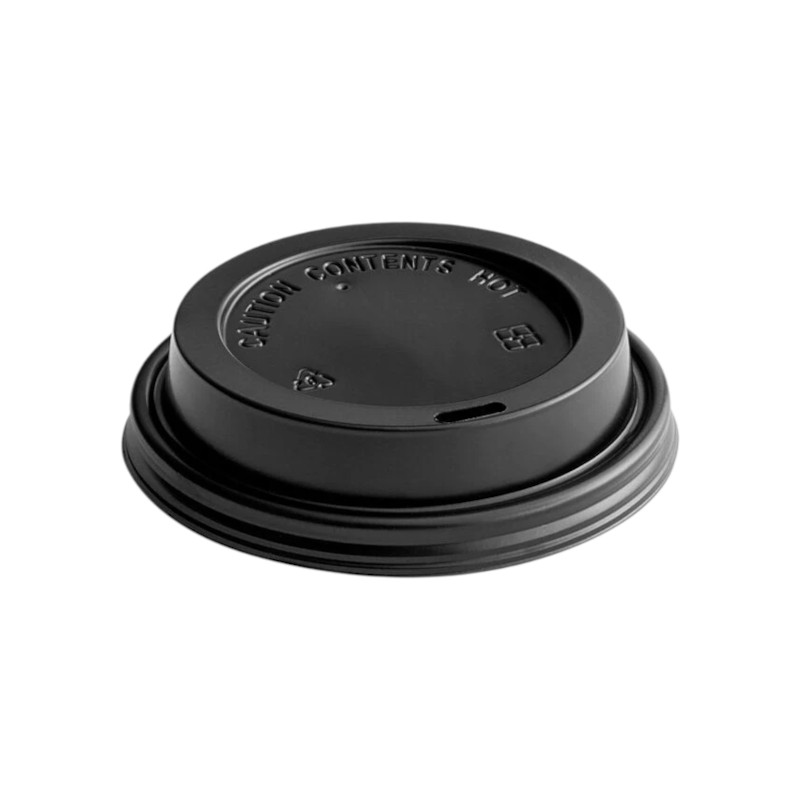 Sipper Lid Black 90mm for 12oz-16oz Paper Hot Cups 1000/Cs
