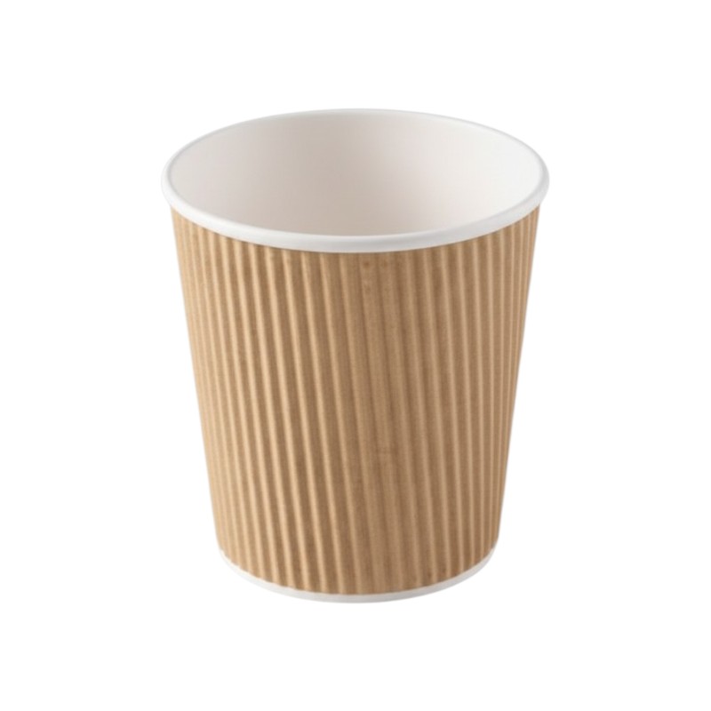 Paper Hot Cup 6-7oz Ripple – 1000/Case