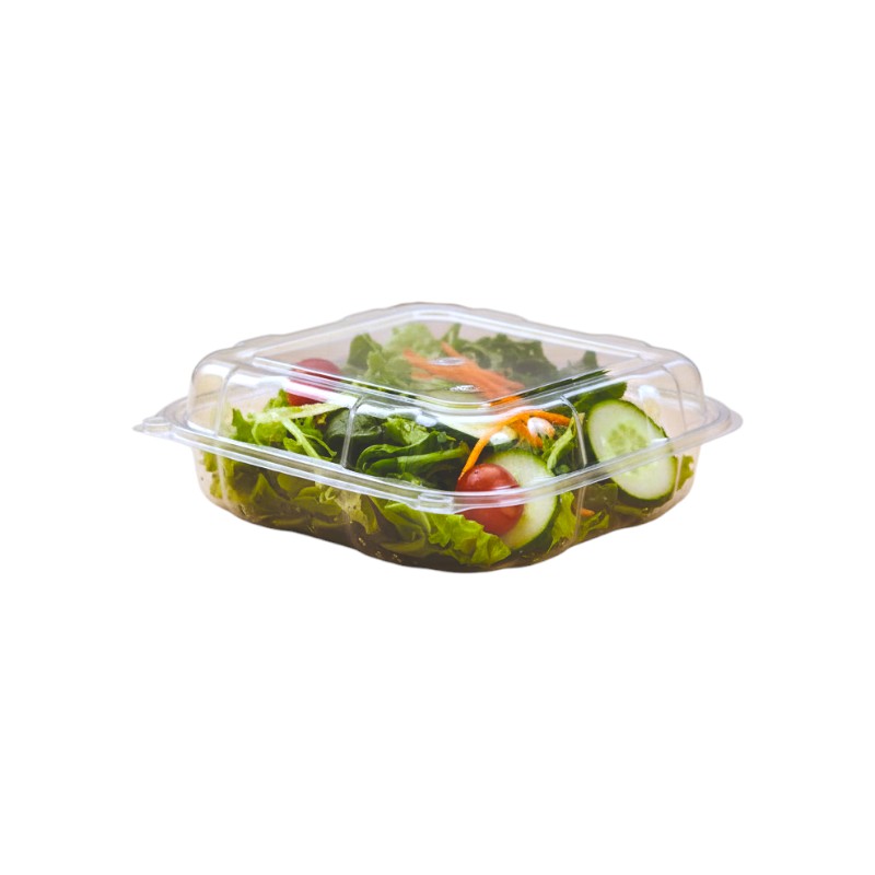 Genpak Clover Extra Large Hinged Container 9x9x3 Clear – 150/Case