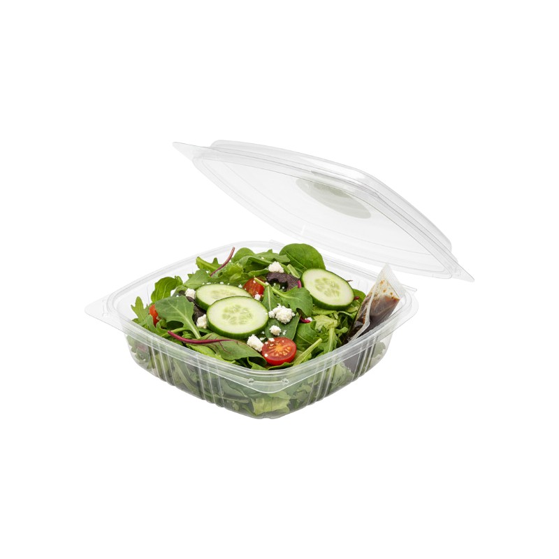 KodaCup RPTHLD24T – 24 OZ RPET CLEAR DOME HINGED LID DELI CONTAINER 200/Case